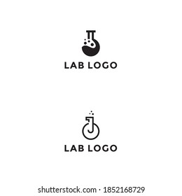Microscope Medical laboratory Logo . Science Labs Logo Design . Bio organic lab logo . Lab Logo,eps 10