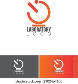 Microscope Medical laboratory Logo . Science Labs Logo Design . Bio organic lab logo . Lab Logo .