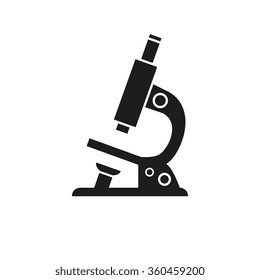 Microscope. Medical vector icon