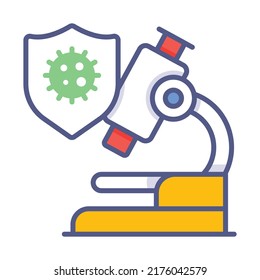 microscope Modern concepts design, vector illustration