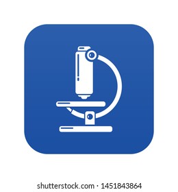 Microscope modern icon. Simple illustration of microscope modern vector icon for web