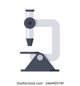 Microscope modern stylish illustration on white background