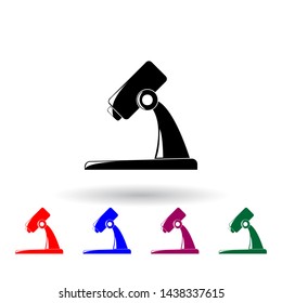 microscope multi color icon. Elements of science set. Simple icon for websites, web design, mobile app, info graphics