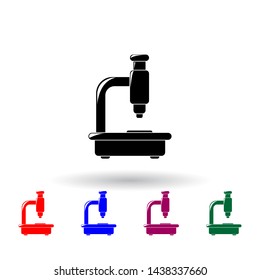 microscope multi color icon. Elements of science set. Simple icon for websites, web design, mobile app, info graphics