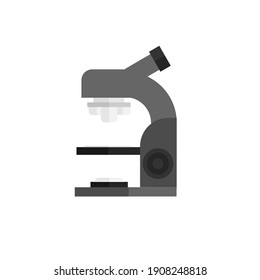 A microscope on white background.