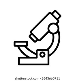 Microscope Outline bold Vector Icon which can be easily modified or Edited 