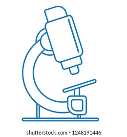 Microscope outline icon