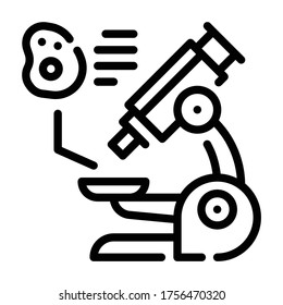 Microscope Outline icon. Laboratory Concept.