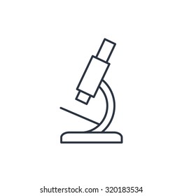 Microscope outline icone 