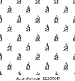 Microscope pattern seamless repeat background for any web design