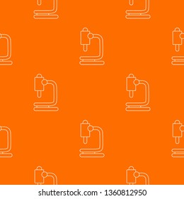 Microscope pattern vector orange for any web design best