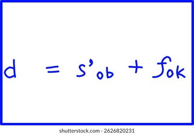 microscope physics, physics formula Distance between objective lens and eyepiece lens