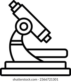 Icono de detalle perfecto de píxeles de microscopio