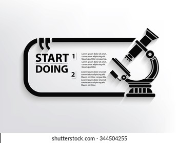 Microscope Quotation Mark Speech Bubble,design