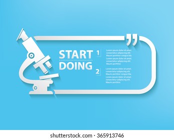 
Microscope Quotation Mark Speech Bubble,design