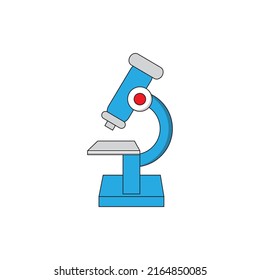 Microscope realistic illustration design Free Vector