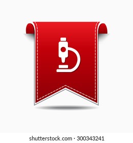 MIcroscope Red Vector Icon Design