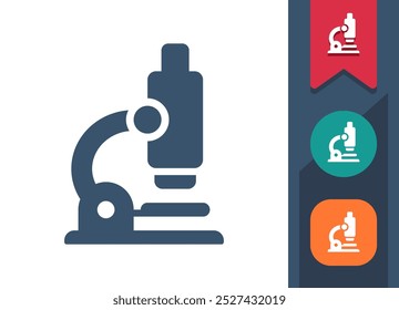 Microscope, Research, Science Icon. Professional, pixel perfect icon. EPS 10 format.