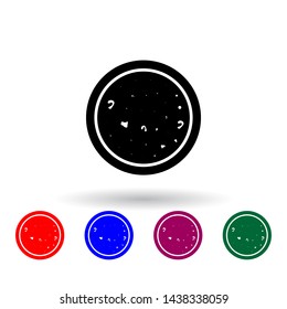 microscope sample multi color icon. Elements of science set. Simple icon for websites, web design, mobile app, info graphics