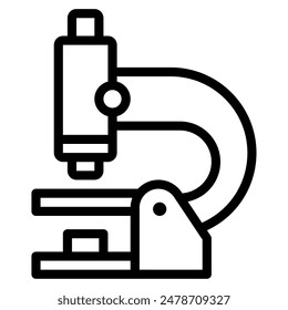 Microscope school education icon illustration