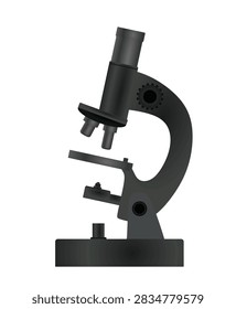 Microscope. Science concept. vector illustration