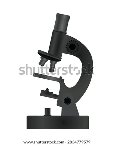 Microscope. Science concept. vector illustration
