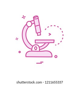 microscope science icon vector design