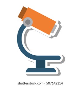 microscope science isolated icon vector illustration design