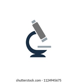 Microscope Science Logo Icon Design