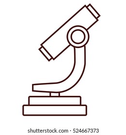 microscope science tool icon vector illustration graphic design