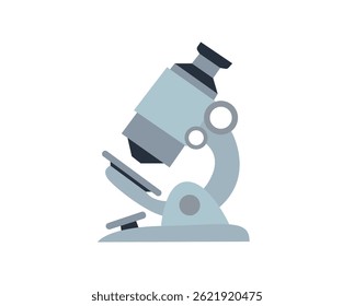 Microscope science vector illustration emoji symbol sign icon flat design