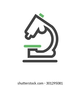 Microscope, scientific, equipment icon vector image. Can also be used for education, academics and science. Suitable for use on web apps, mobile apps, and print media.