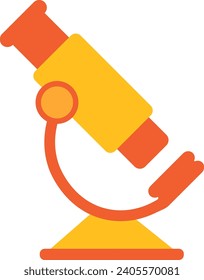 Microscope For Scientist Vector Illustration