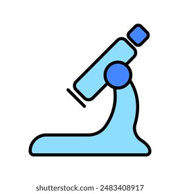 Microscope set icon. Microscope, laboratory, research, science, biology, magnification, observation, scientific equipment, analysis, education.