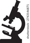 Microscope Shape on White Background