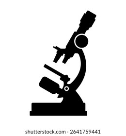 Microscope silhouette stencil template for cutting programs scrapbooking science and education information