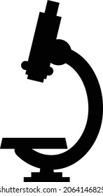 Microscope silhouette vector art and illustration