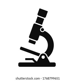 Microscope simple icon on white background. Microscope sign Vector