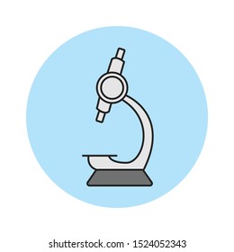 Microscope simple illustration clip art 