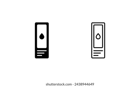 Microscope Slides icon design with white background stock illustration