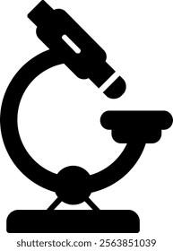 Microscope Solid Style Icon Design