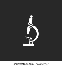 Microscope symbol sign simple icon on background