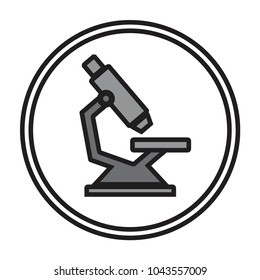 Microscope symbol  vector