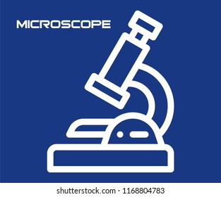 MICROSCOPE SYMBOL VECTOR ICON