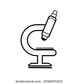 a microscope theme vector icon