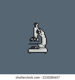 microscope tool in pixel style