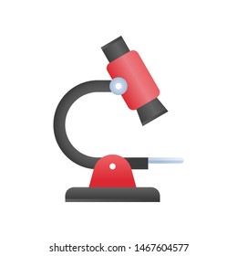 Microscope vector, Back to school gradient style icon