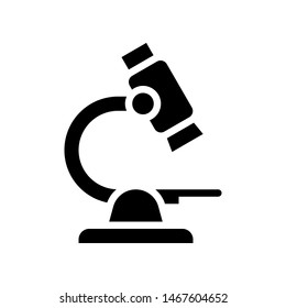 Microscope vector, Back to school solid style icon