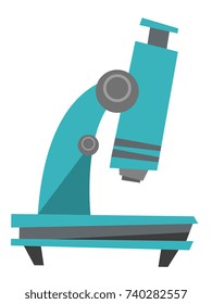 Microscope vector cartoon illustration isolated on white background.