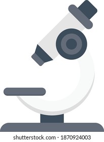 microscope vector flat colour icon